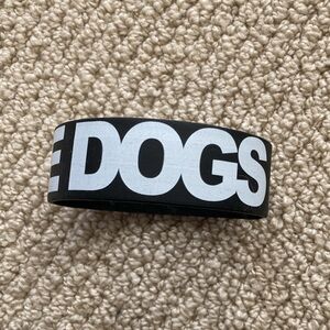 I Love Dogs Throwback Y2K Thick Plastic Wristband Bracelet Indie Sleaze 2010
